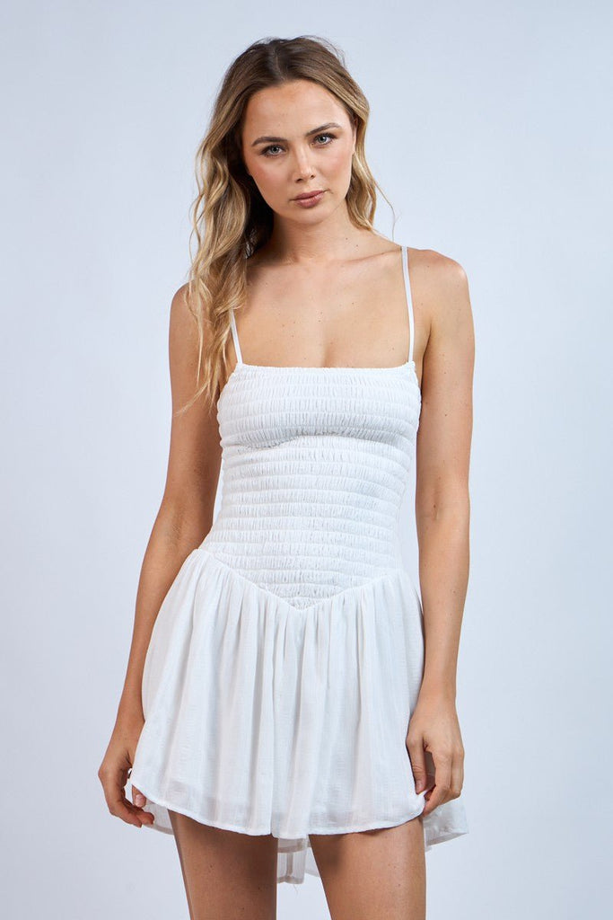 White Smocked Dress