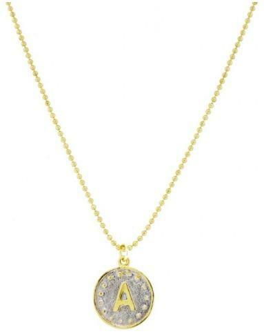 Blee Inara 18k Gold Plated and Rhodium Mixed Metal Letter Necklace -  cozycouturew